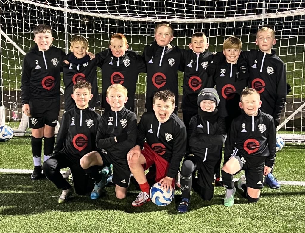 Syngenta FC team in Castle Community Bank sponsored kit
